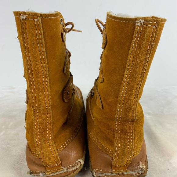 Women’s Vintage Botte Sport Brown Suede & Leather Lace-Up Boots - Picture 13 of 16